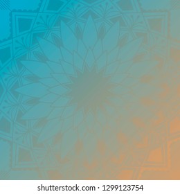 Colorful mandala pattern background vector