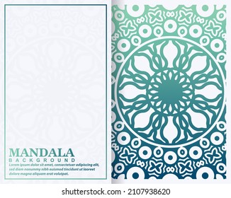 Colorido concepto de banner de patrón de mandala