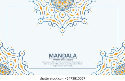 Colorido concepto de Anuncio de patrón mandala