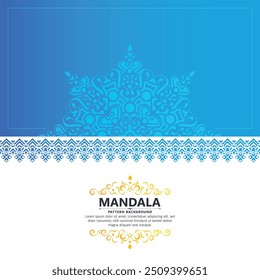 Farbiges Mandala Muster Banner Konzept