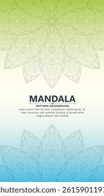 Colorful mandala pattern banner concept