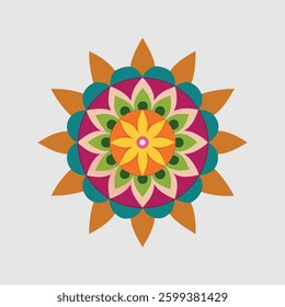 Colorful Mandala Pattern for Decorative Appeal