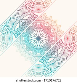Colorful Mandala Pattern design arabic ornamental background