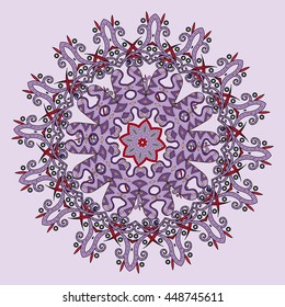 Colorful mandala pattern design. Decorative elements