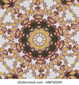 Colorful mandala pattern design. Decorative elements