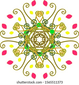 Colorful mandala pattern design vector eps.10
