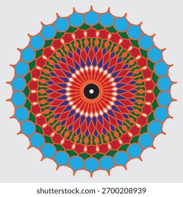 Colorful Mandala Pattern Vector Design