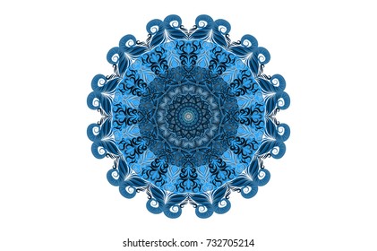 Colorful of Mandala. Round Ornament Pattern. Geometric circle element made in vector colorful line background.