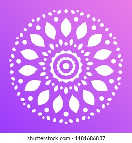 Colorful Mandala Shape. Ornament. Vector.