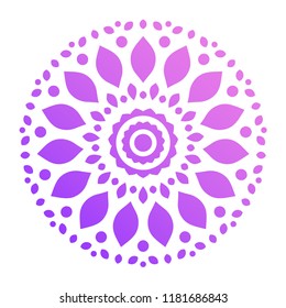 Colorful Mandala Shape. Ornament. Vector.