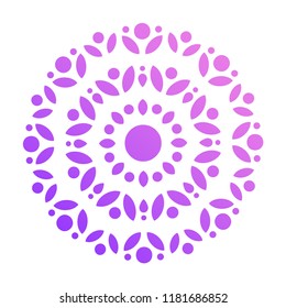 Colorful Mandala Shape. Ornament. Vector.