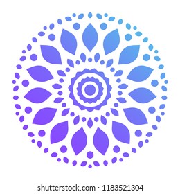 Colorful Mandala Shape. Ornament. Vector.