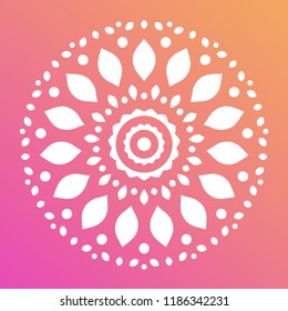 Colorful Mandala Shape. Ornament. Vector.
