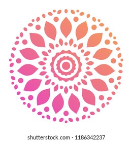 Colorful Mandala Shape. Ornament. Vector.