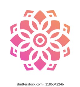 Colorful Mandala Shape. Ornament. Vector.