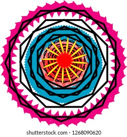 colorful mandala vector