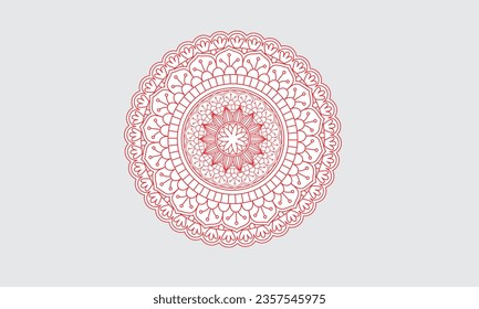 Farbiges mandala Vektordesign 2023 , Bestes mandaläres Design 2023, Farbige Mandala Vektorkunst, Symbole und Grafiken