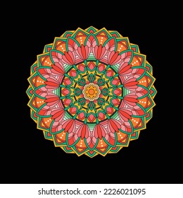 Colorful mandala vector design for background
