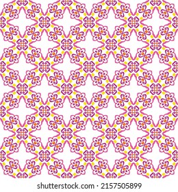 Colorful mandala vector pattern. Seamless oriental ornament. Abstract flower design in red, orange, purple, yellow colors