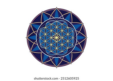 Colorful Mandala Vector Style White Background 19