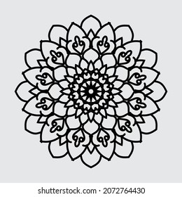 Colorful mandala watercolor background. EPS 10
