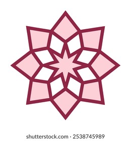 Colorful mandala-inspired geometric pattern, ideal for home decor, yoga art, prints, and digital projects. Scalable vector for both web and print use.