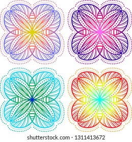 Colorful Mandalas - vector 