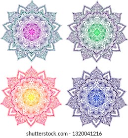 Colorful Mandalas - vector 