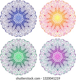 Colorful Mandalas - vector 
