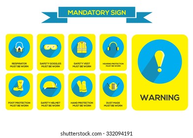Colorful Mandatory Sign