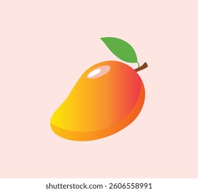 colorful mango fruit vector illustration