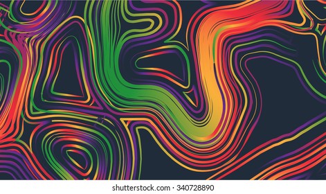 Colorful map of the world, vector illustration