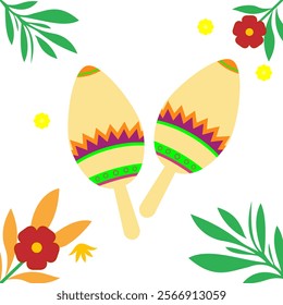 colorful maracas for celebration and festive fun