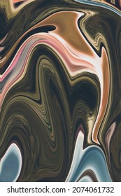 Fondo brillante con efecto de mármol colorido, fondo ondulado líquido de estilo 3d, fondo líquido de mesa de mármol, fondo líquido de mármol con una textura brillante de color de oro vector premium
