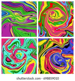Colorful Marble Texture Paint