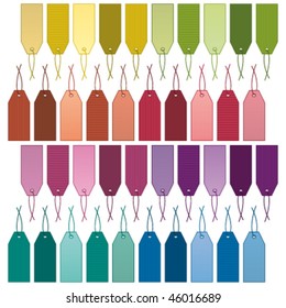 Colorful marketing labels set. Vector collection.