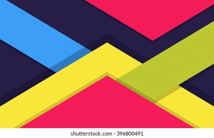 Colorful Material Design Background, Modern Digital Design. Material Design Concept.
