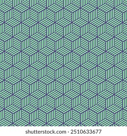 Colorful Maze Cube Polygon Pattern Background Design