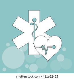colorful  medical care design, vector illustration