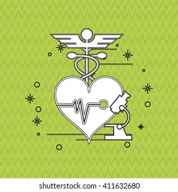 colorful  medical care design, vector illustration