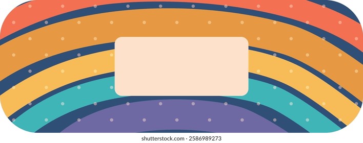 Colorful medical sticky patch vector illustration