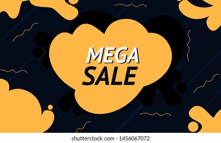 Colorful Mega Sale Background Vector