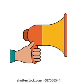 colorful megaphone icon
