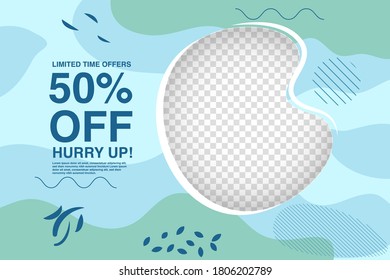 Colorful memphis collection of trendy design background