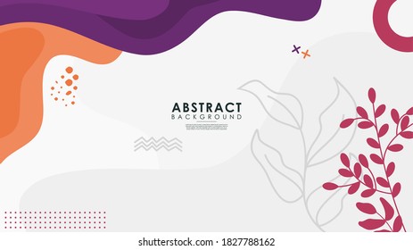 Colorful memphis collection of trendy design background