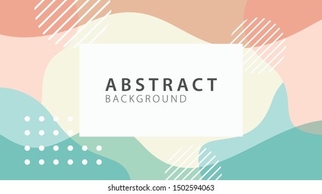 Colorful memphis design background collection