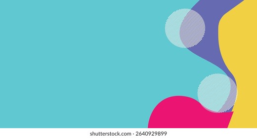 Colorful memphis design background collection, vector illustration