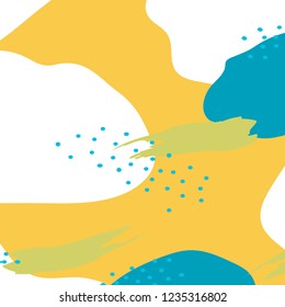 Colorful Memphis design background vector