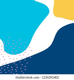 Colorful Memphis design background vector