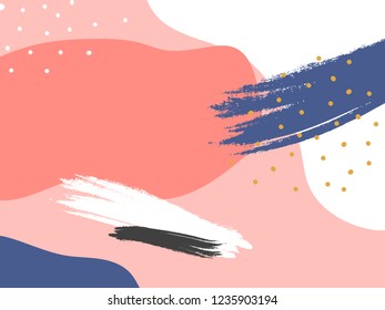 Colorful Memphis design background vector